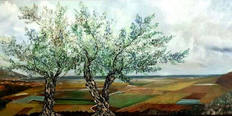 הלה צ'ולסקי, מבט מגילון, שמן על קנבס, 202