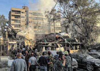 זירת החיסול של זאהדי בדמשק, השבוע. צילום: איי.אף.פי