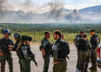 גם מג"ב על הכוונת. צילום: איתי רון - פלאש 90