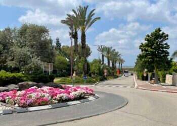 צרורות יריות וציוצי ציפורים. מבט מכיכר בבת־חפר אל שיפולי השומרון. צילום: איילת כהנא