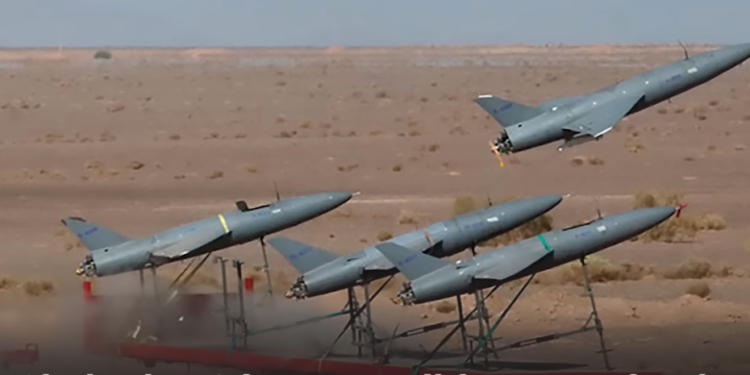 שאהד 136 האיראני. צילום מסך מיוטיוב זול, מדויק וחסין לשיבוש: שאהד 136 – הנשק העיקרי במתקפה של איראן