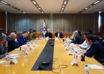 גלנט בוועדת חוץ וביטחון, השבוע. צילום: אריאל חרמוני, משרד הביטחון