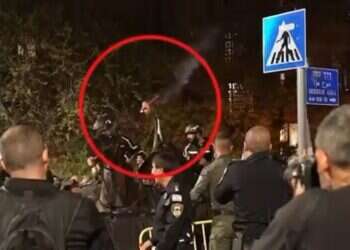 החשוד בהשלכת הלפיד לעבר שוטר: פעיל "אחים לנשק"