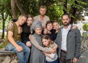 מרים ואופיר אחימאיר וילדיהם. צילום - נעמה שטרן