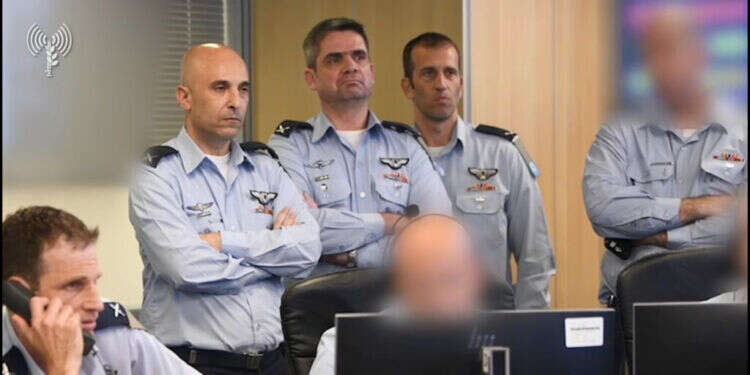 בור חיל האויר בליל המתקפה האיראנית