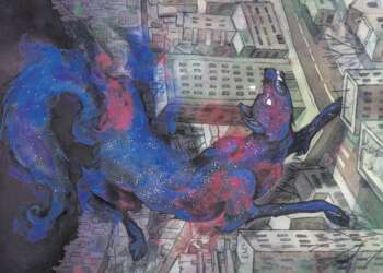 בתחושת האסקפיזם שמספקת הפנטזיה האורבנית הקלילה פוגמת חוויית ההשתקפות של המצב האקטואלי. נעה פלד, "כי יגש הלילה אל חלונך", 2020