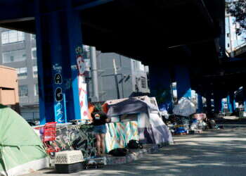 מאהל של חסרי בית בסן-פרנסיסקו