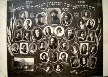 מייסדי הרשת האמינו שנשים יהודיות בעידן המודרני נדרשות להשכלה עמוקה ורחבה. מחזור תרצ"א בסמינריון למורות "יבנה" בטלז. חלק מהמצולמות ברחו מהגטו למקומות מסתור. צילום: מתוך הספר