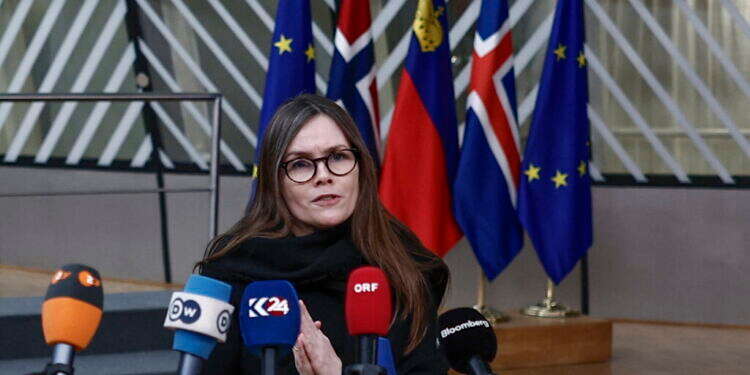 ראש ממשלת איסלנד לשעבר והמועמדת לנשיאות בהווה, קתרין יקובסדוטיר. צילום: AFP