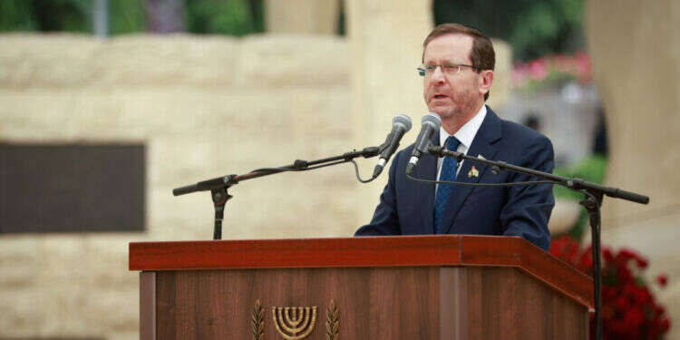 נשיא המדינה יצחק הרצוג בטקס יום הזיכרון לחללי מערכות ישראל, תשפ אבות שכולים: לשאת רק נאומים מוסכמים בטקסי יום הזיכרון