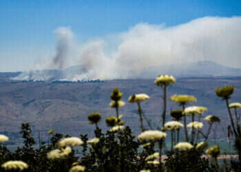 פגיעת רקטות מלבנון באזור רמת הגולן, ארכיון. צילום: אייל מרגולין, פלאש 90