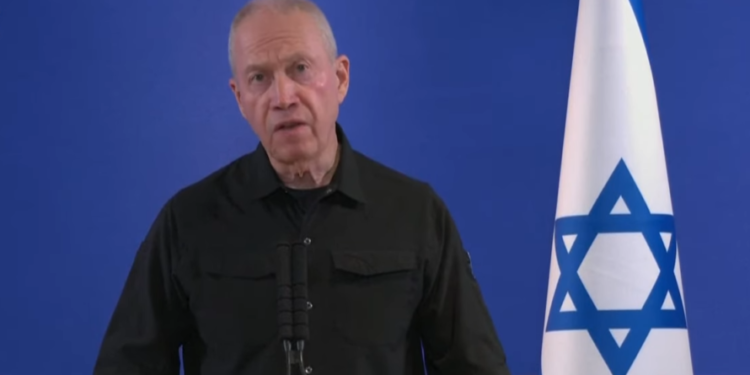 שר הביטחון יואב גלנט. צילום: לע נאומו של גלנט בשבוע שעבר. צילום: לע"מ