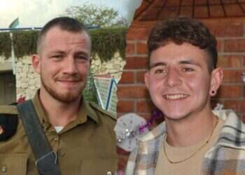 סימון שלומוב הי"ד (מימין) ובוריס דונבצקי הי"ד