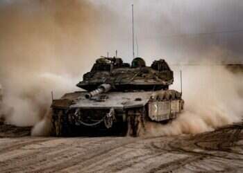 טנק של צה"ל ברפיח. צילום: דובר צה"ל