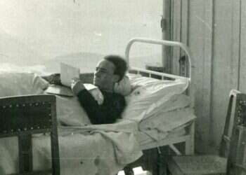 רוכמן מאושפז בשווייץ בשנת 1946 לאחר שחלה בשחפת בתקופת המחבוא במלחמה. צילום: אלבום אפרים וציפורה שדלצקי, ארכיון התמונות ע"ש שושנה ואשר הלוי, יד יצחק בן צבי