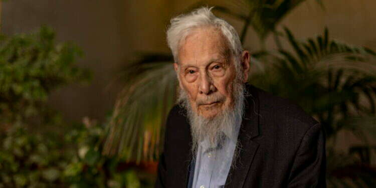 פרופ' ישראל אומן באוניברסיטה העברית בירושלים, השבוע. צילום: נעמה שטרן