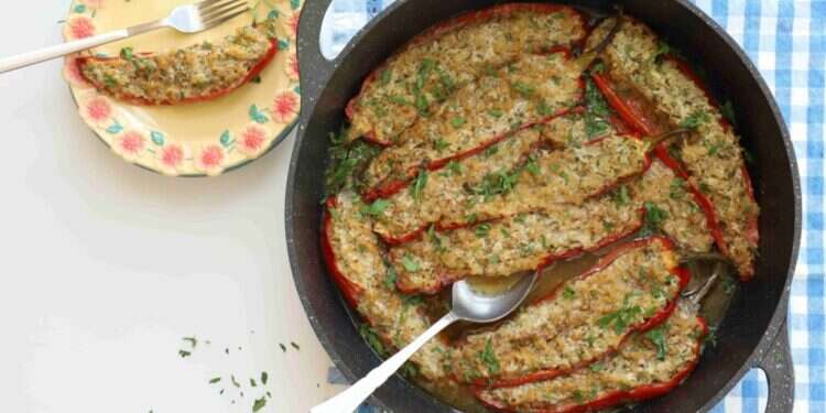 פלפל שושקה ממולא. צילום: אפרת ליכטנשטט