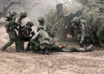 חיילים גרמנים בתרגיל המדמה מלחמה בליטא