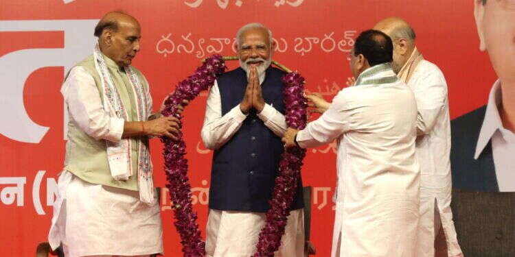 נרנדרה מודי. צילום: EPA הודו: מודי רושם ניצחון גדול לצד מפלה משמעותית