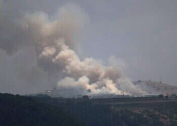 שריפה ברמת הגולן כתוצאה מירי חיזבאללה