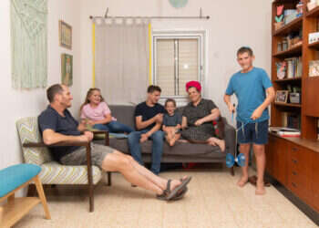 משפחת קנטר, שדה־אליהו. צילום: אייל מרגולין, ג׳יני