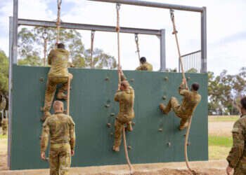 חיילי הצבא האוסטרלי באימון