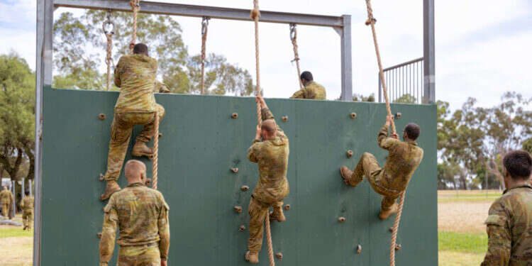 חיילי הצבא האוסטרלי באימון