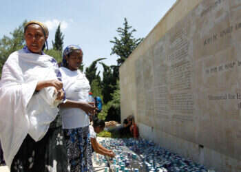 טקס האזכרה הממלכתי לנספים בעליית אתיופיה, 2013. צילום: פלאש90