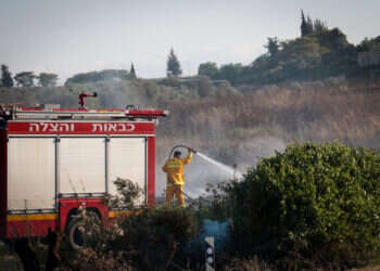 שריפה בהרי ירושלים – צוותים ומטוסי כיבוי הוזנקו