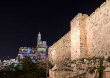 מגדל דוד, חומות ירושלים. צילום: אוליבר פיטוסי - פלאש90