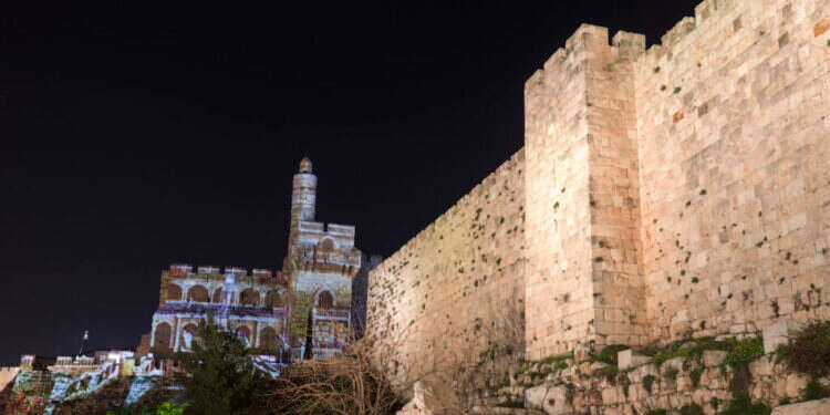 מגדל דוד, חומות ירושלים. צילום: אוליבר פיטוסי - פלאש90