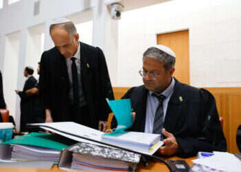 ח"כ השר איתמר בן גביר בבית המשפט העליון בירושלים, אוקטובר 2022. צילום: אוליבייה פיטוסי - פלאש90