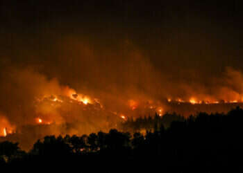 השרפות סמוך לקריית שמונה, כתוצאה מירי טילי חיזבאללה. צילום: דוד כהן, פלאש 90