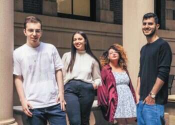 מימין לשמאל: בר ממן, נעמי פרומין, סתיו סלמה, טל זוסמן. צילום: אוהד קב