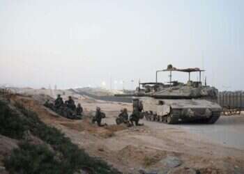 כוחות צה"ל סמוך לציר פילדלפי. צילום: דובר צה"ל