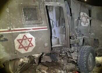 הרכב הצבאי של חיל הרפואה שנפגע ממטען בג'נין 22 שנה אחרי "חומת מגן": ג'נין חזרה להיות מוקד הטרור בצפון השומרון