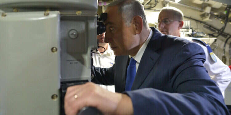 רה רה"מ נתניהו בטקס קבלת הפנים לצוללת אח"י רהב. צילום: קובי גדעון לע"מ