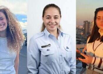 רות, מיכל בלפרמן והדס כהן. באדיבות רשות השירות לאומי-אזרחי