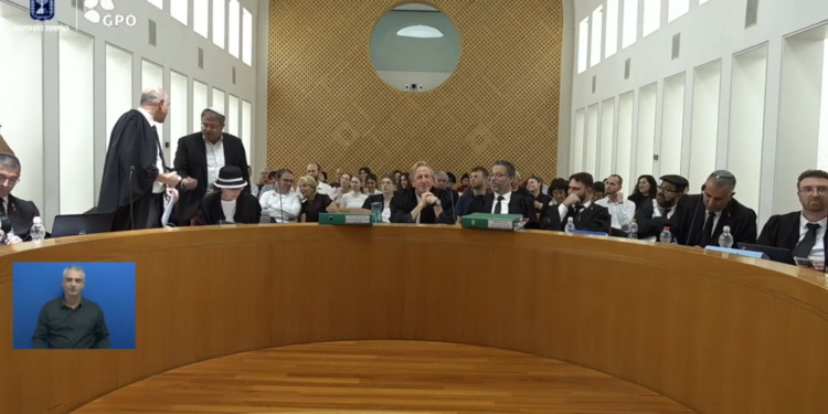 השר בן־גביר, השבוע בבג"ץ. צילום מסך דוברות הרשות השופטת