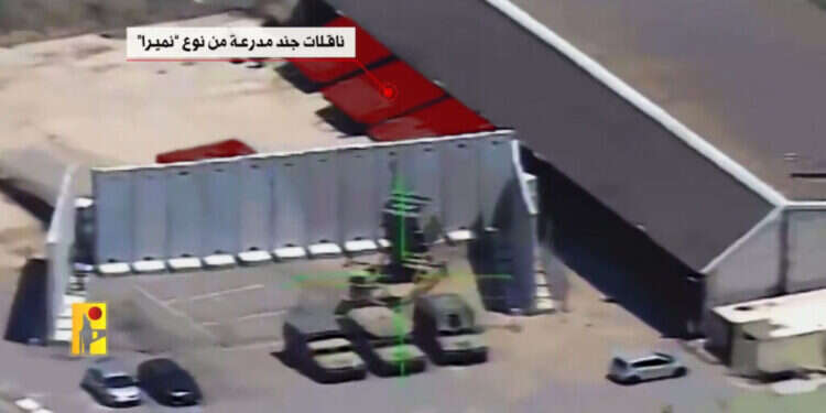 סרטון של חיזבאללה המתעד את הפגיעה השבוע, לטענתם, בסוללת כיפת ברזל  חיזבאללה מנסה לחשוף נקודות תורפה בהגנה האווירית