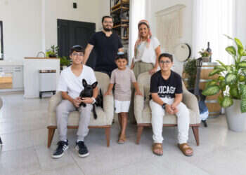 משפחת צברי, שדרות. צילום: לירון מולדובן