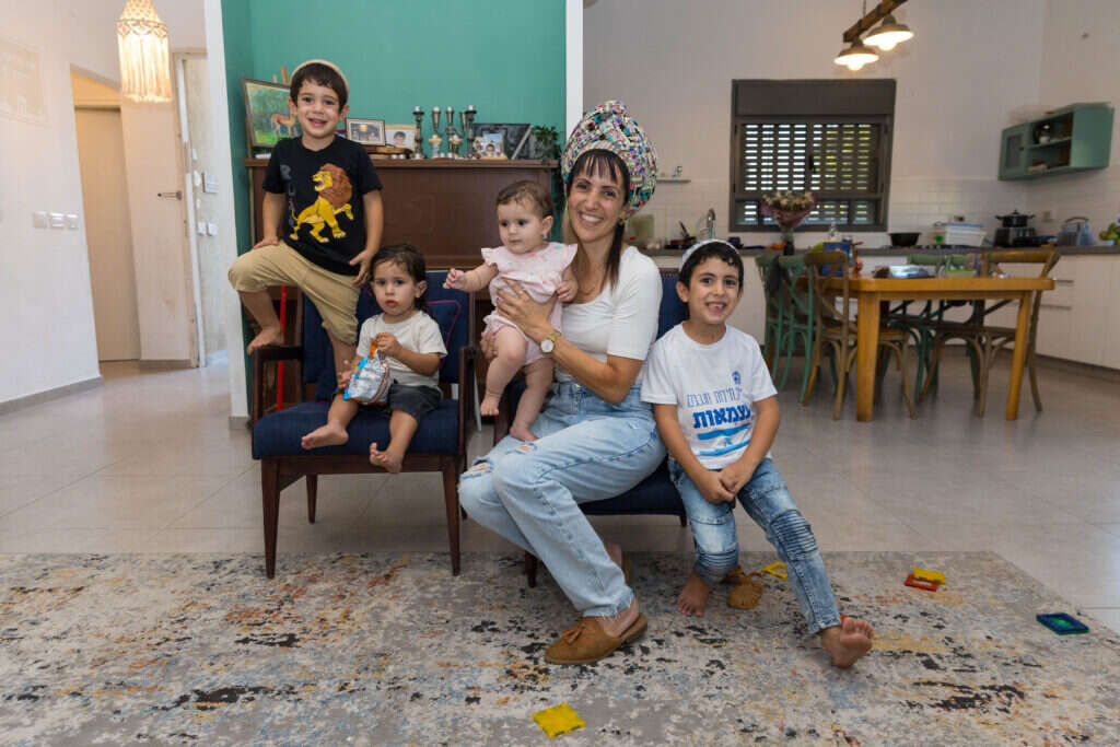רעות והילדים. צילום: לירון מולדובן