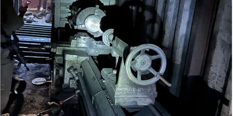 תר ייצור רקטות ארוכות טווח של הג'יהאד האיסלמי. צילום: דובר צה במנהרות רפיח: צה"ל השמיד אתר ייצור רקטות מרכזי של הג'יהאד האיסלאמי