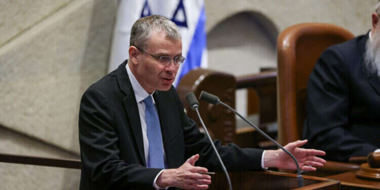 שר המשפטים יריב לוין. צילום: נועם מושוקוביץ, דוברות הכנסת הצעת הפשרה של לוין: אלרון ועמית ייבחרו לנשיאי ביהמ"ש העליון