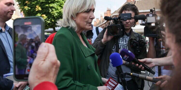 הקהילה היהודית סקפטית. מרין לה־פן. צילום: איי.אף.פי