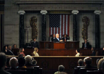 נתניהו בנאומו בקונגרס האמריקני, 2011. צילום: אבי אוחיון - לע"מ