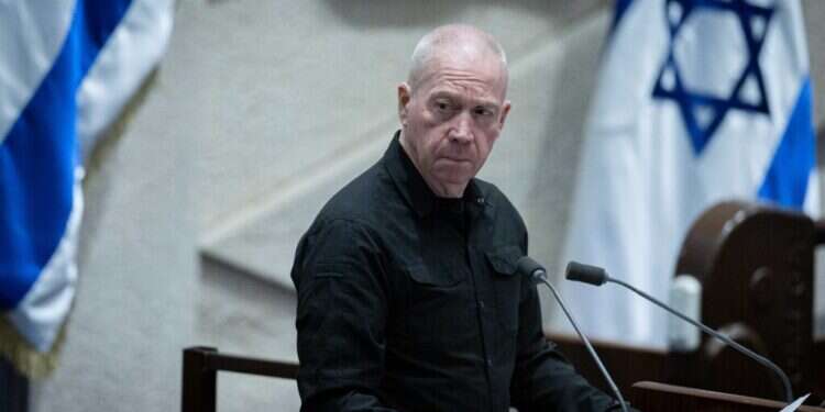 שר הביטחון, יואב גלנט. צילום: חיים גולדברג, פלאש 90 בזמן המלחמה: גלנט הורה להקים בישראל בית חולים לילדים מעזה