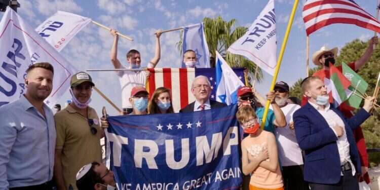 קמפיין הבחירות למען טראמפ בישראל.  המפלגה הרפובליקנית בישראל השיקה קמפיין בחירות למען טרמאפ