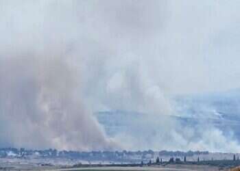 המלחמה בצפון: מאות רקטות וכטב"מים נורו לצפון, עשרות שרפות משתוללות