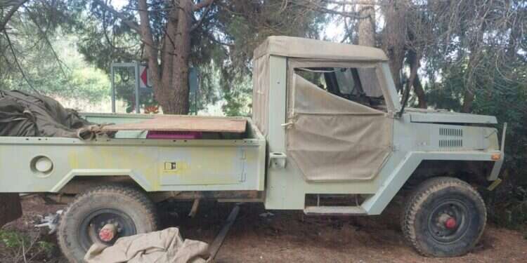 הפתעה בחצר הבית: רכב צבאי מסוג "אביר"